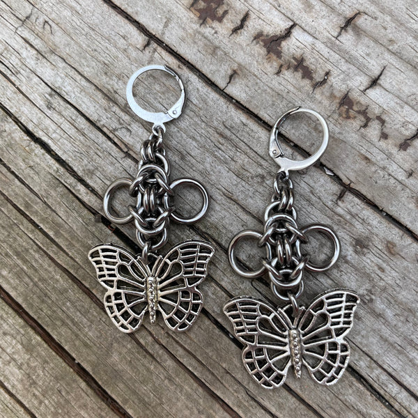 Butterfly Chainmaille Earrings