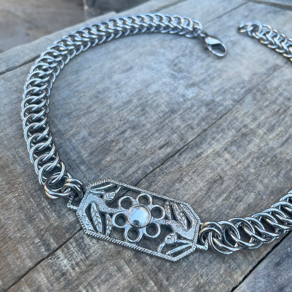 Helianthus Chainmaille Necklace