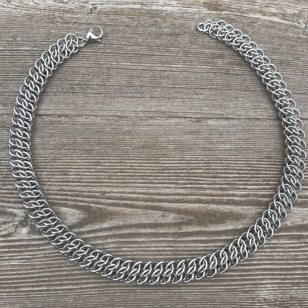 GSG Chainmaille Choker Necklace Stainless Steel