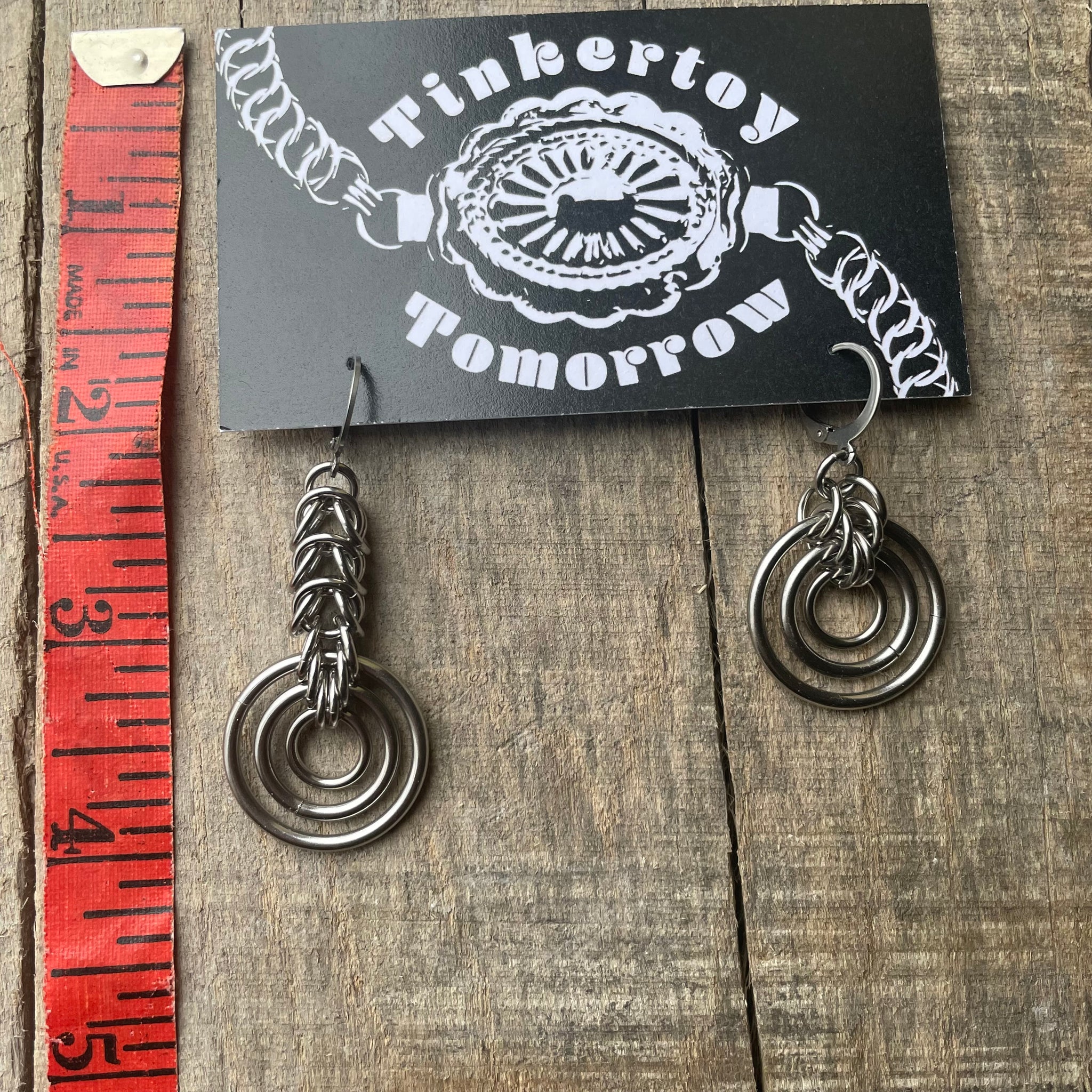 Thrift Store - Mismatched Bullseye Earrings