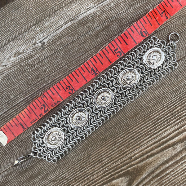 Chainmaille Concho Cuff