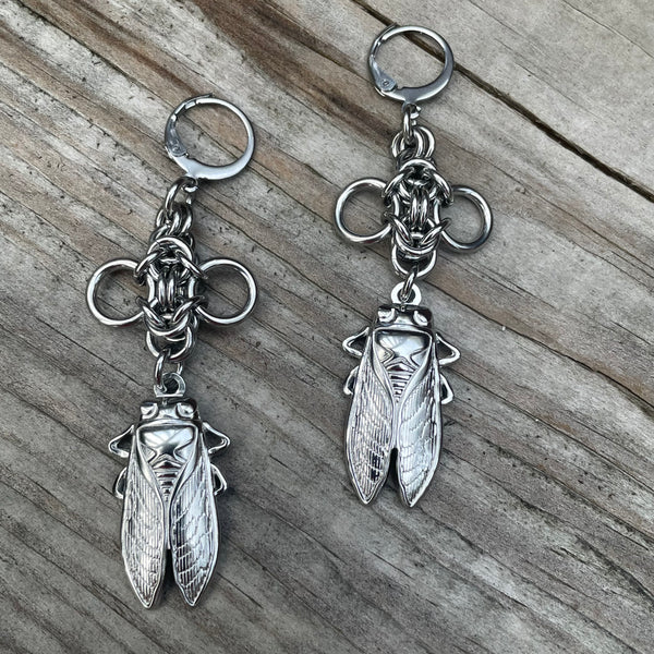 Byzantine Winged Cicada Earrings