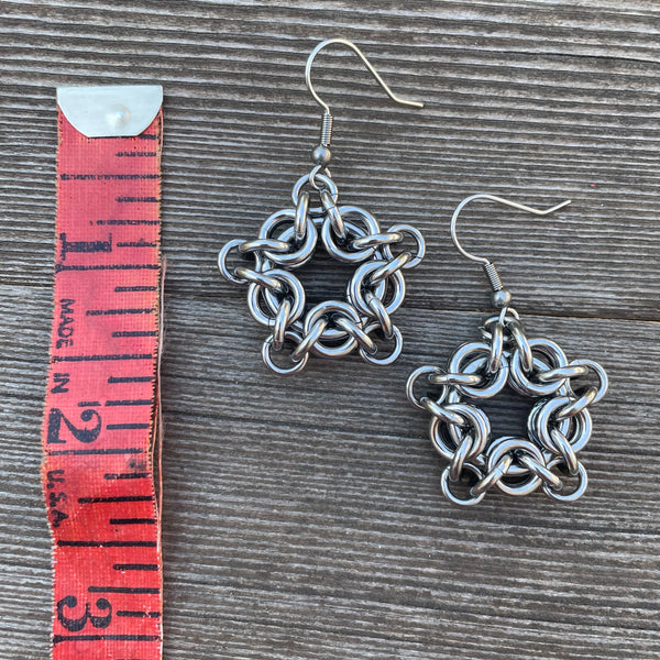 Star Chainmaille Earrings