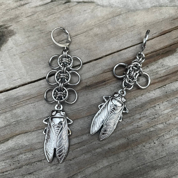 Byzantine Winged Cicada Earrings