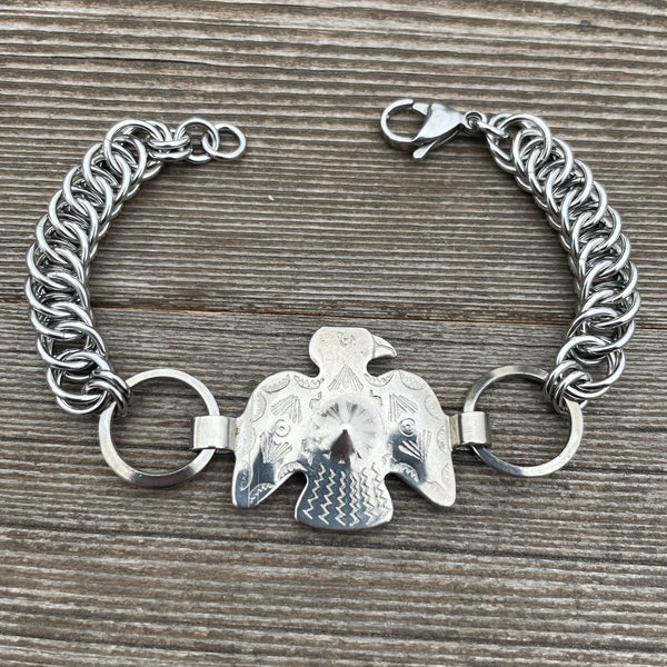 Eagle Concho Chainmaille Bracelet