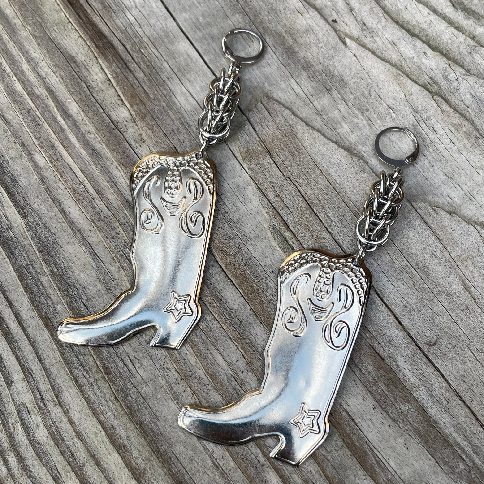 Boot Scootin Chainmaille Earrings