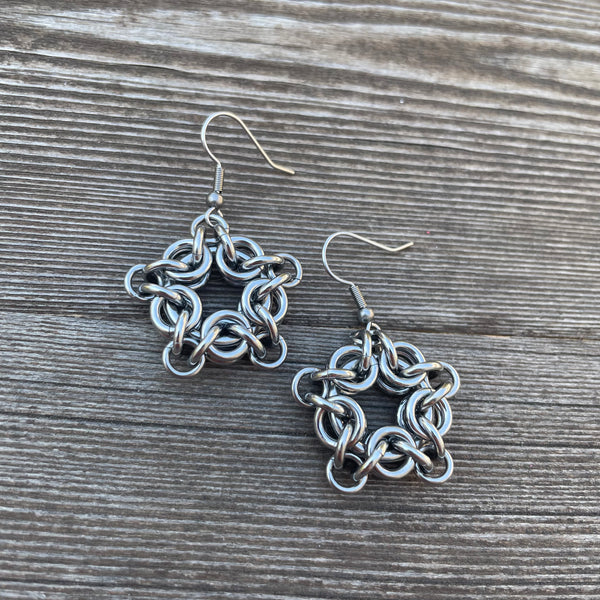 Star Chainmaille Earrings