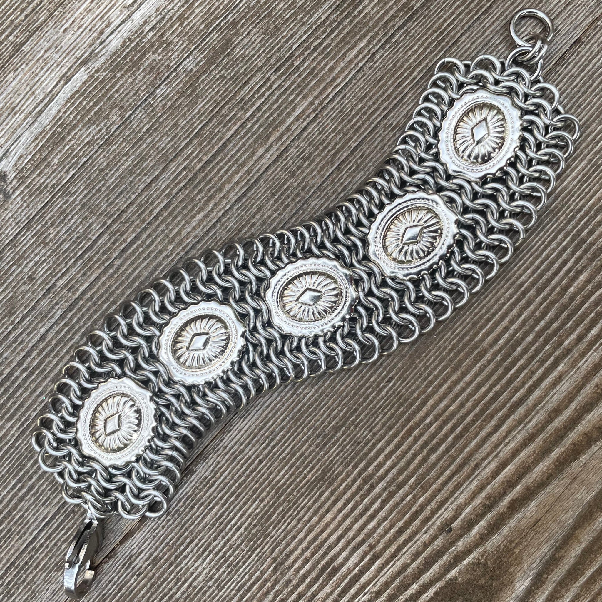 Chainmaille Concho Cuff