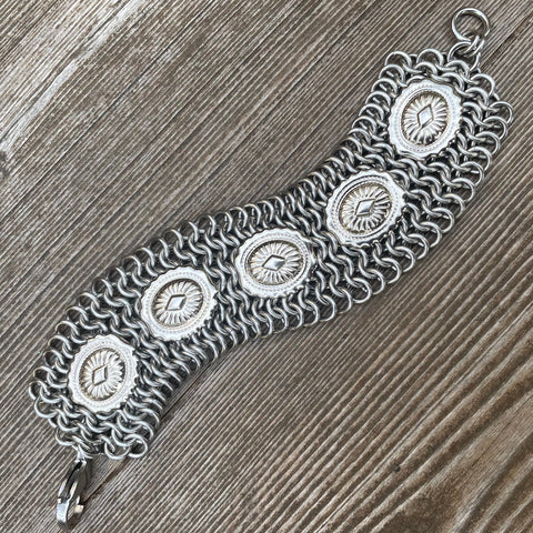 Chainmaille Concho Cuff