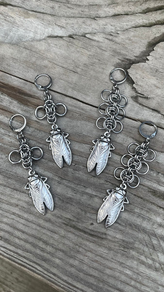 Byzantine Winged Cicada Earrings