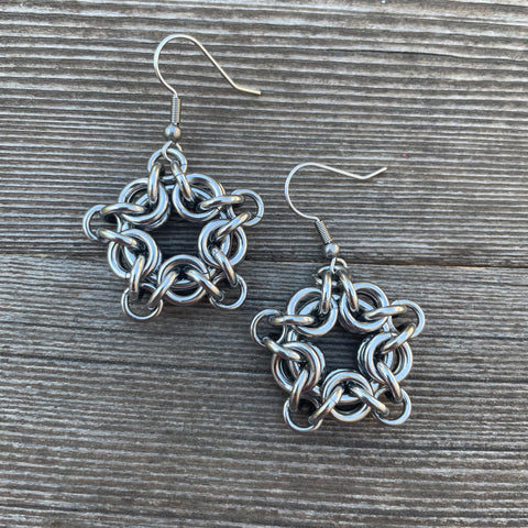 Star Chainmaille Earrings