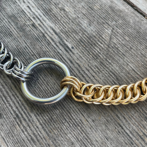 Two-Tone O-Ring Necklace