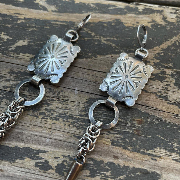 Square Concho Byz Chainmaille Earrings