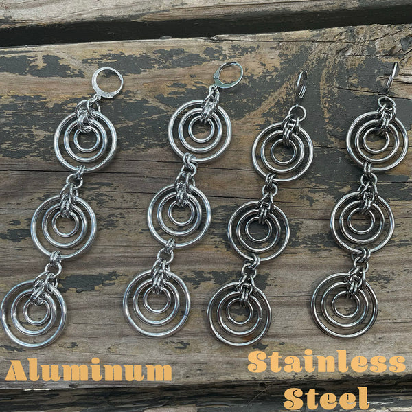 Double Bullseye Chainmaille Earrings