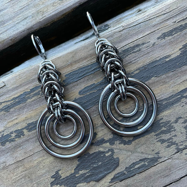 Box Bullseye Earrings