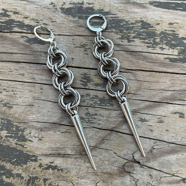 Caterpillar Chainmaille Earrings