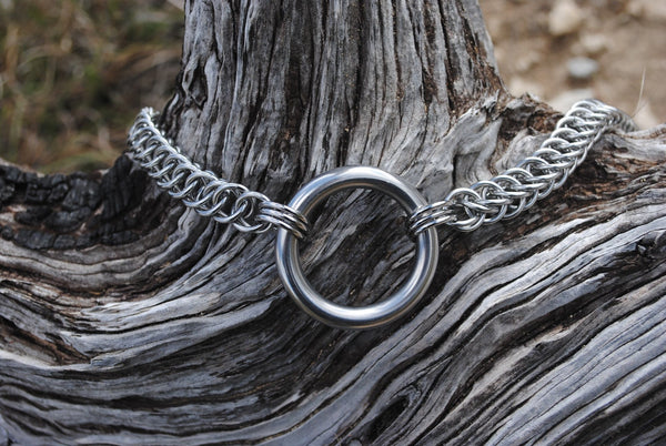 Jumbo O-Ring Stainless Steel Chainmaille Necklace