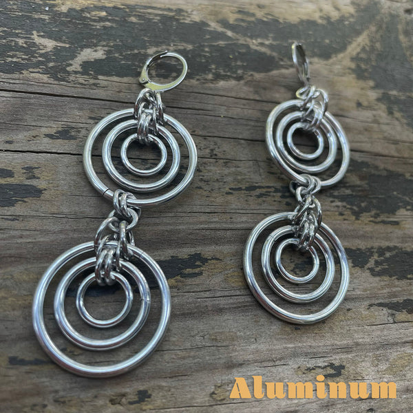 Double Bullseye Chainmaille Earrings