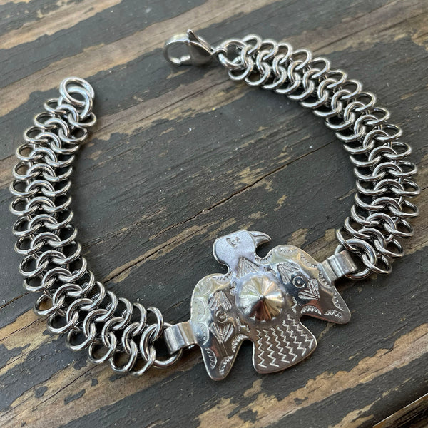 Eagle Concho Chainmaille Bracelet Euro