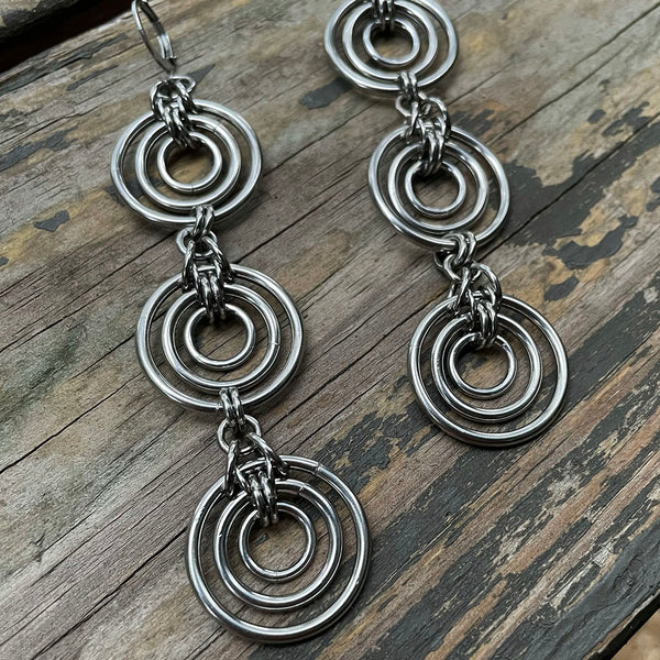 Triple Bullseye Earrings