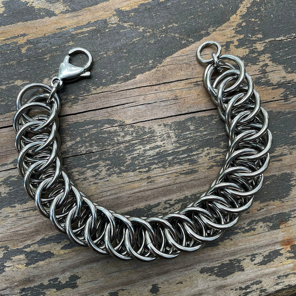 XL Stainless Steel HP4 Chainmaille Bracelet