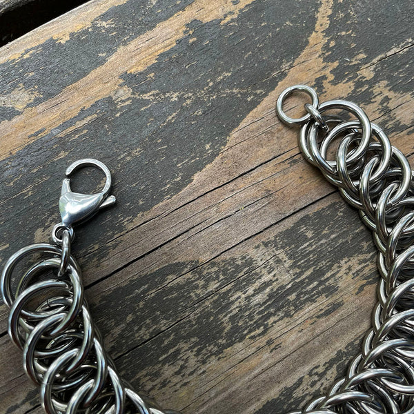 XL Stainless Steel HP4 Chainmaille Bracelet