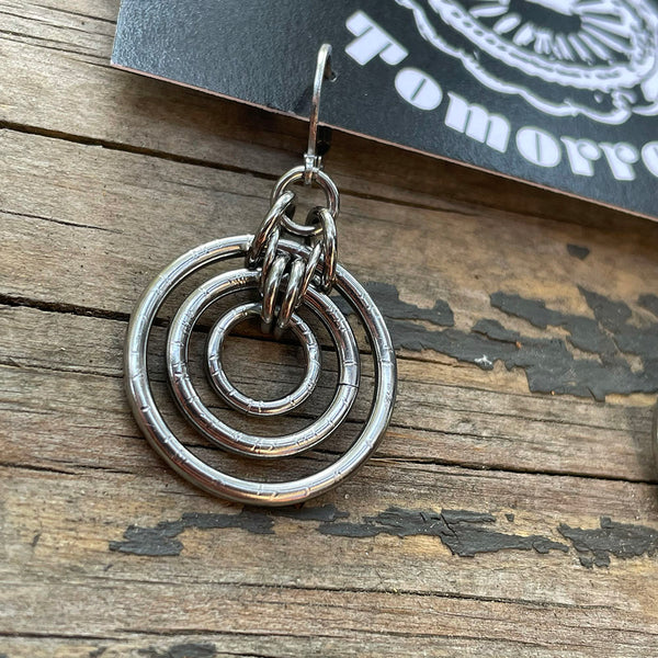 Distressed Bullseye Earrings