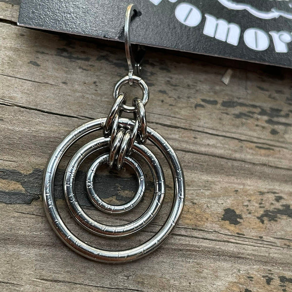 Distressed Bullseye Earrings