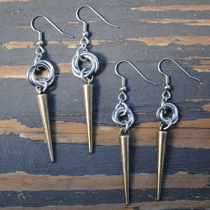 Spike Stainless Steel Chainmaille Earrings