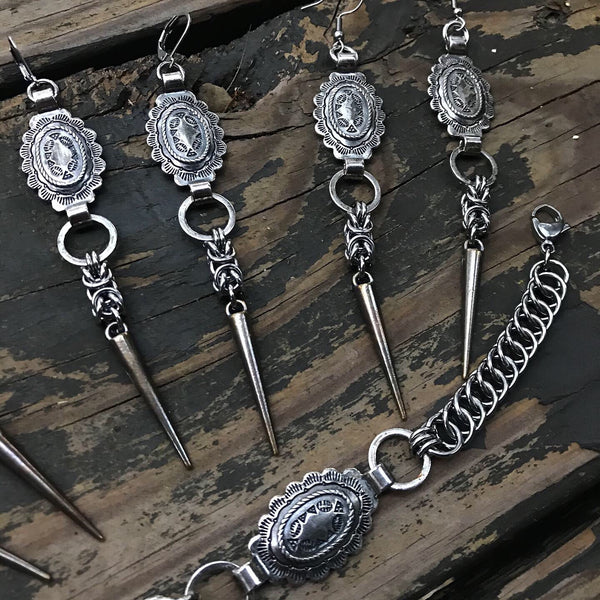 Concho Byzantine Spike Earrings