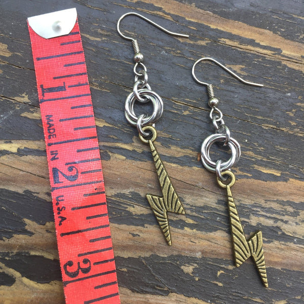 Mobius Bolt Earrings