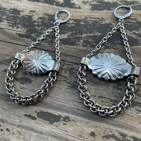 Concho Chain Earrings