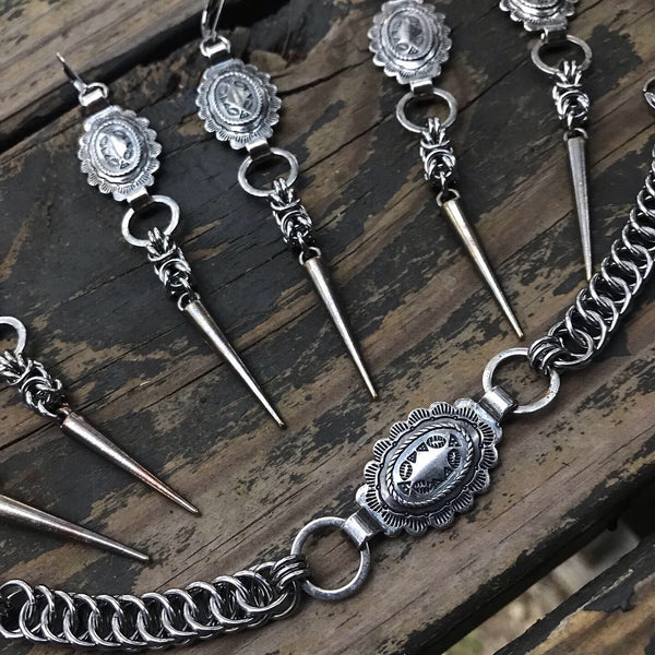 Concho Byzantine Spike Earrings