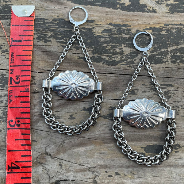 Concho Chain Earrings