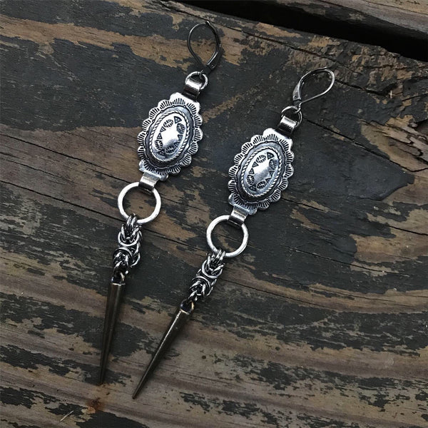 Concho Byzantine Spike Earrings