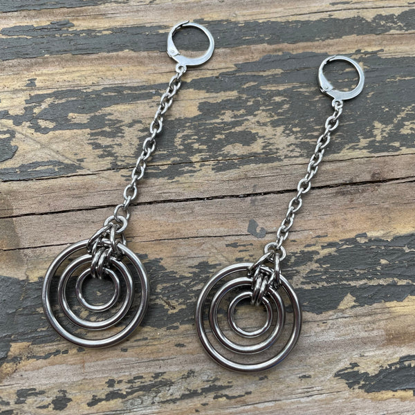 Dangle Bullseye Earrings