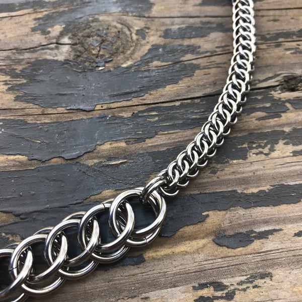 Big N Little Chainmaille Necklace