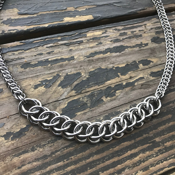 Big N Little Chainmaille Necklace