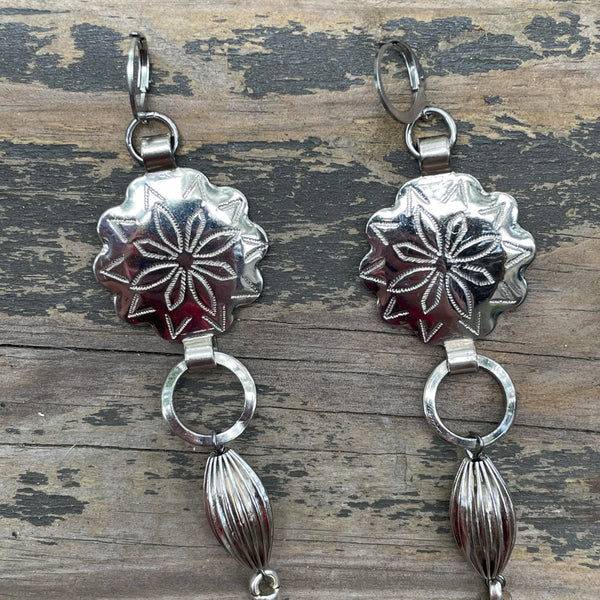 Sunflower Concho Bead Earrings