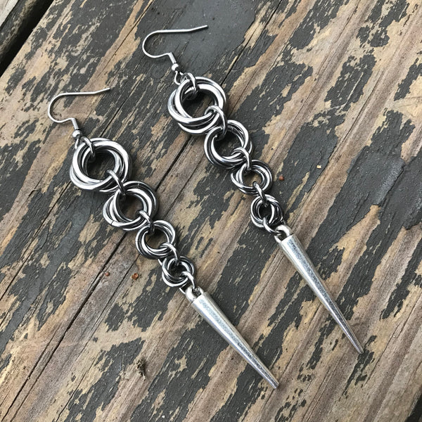 Big Möbius Spike Earrings